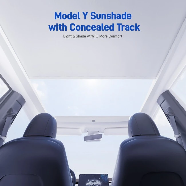 One-touch Electric Sunshade For Tesla Model Y suppliers